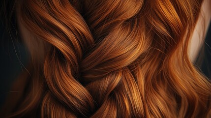 Luscious Auburn Braids: A Textured Masterpiece of Hair