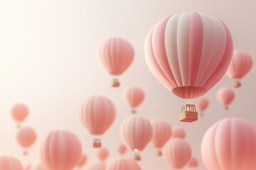 Hot air balloon festival celebration in scenic skies vibrant visuals dreamy atmosphere