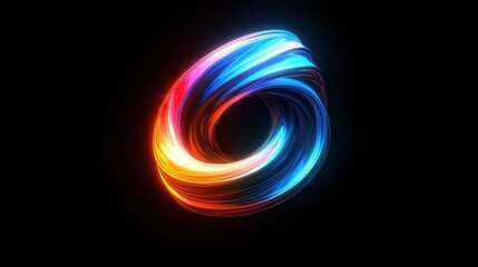 Dynamic color swirl animation digital space abstract art vibrant environment creative viewpoint