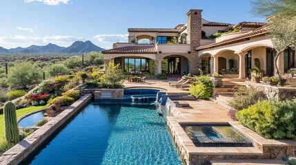 Architectural masterpieces blending dynamic designs with colorful gardens and inventive outdoor living areas a visual feast. 