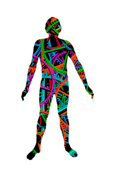 Body clock, conceptual illustration