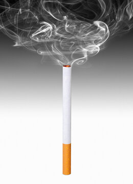 Lit cigarette