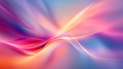 Pastel Abstract Sky with Waves