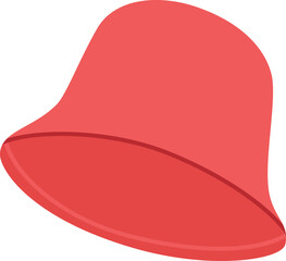 Pink Bucket Hat Vector Illustration Isolated on Transparent Background