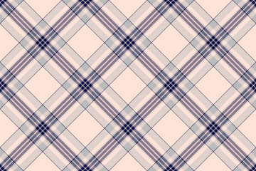 Elegant blush pink and muted blue plaid pattern.  Subtle yet sophisticated diagonal design, perfect for textile prints, website backgrounds, or stationery.