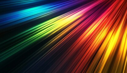 Obraz premium Colorful diagonal vibrant rays radiating outwards