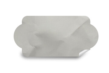 High-Quality Blank Sticker Texture for Templates