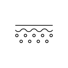 Epidermis line icon editable stroke