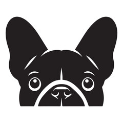 Adorable French Bulldog Face Vector for Pet Lovers Designs