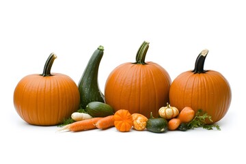 Fototapeta premium Autumn Harvest Pumpkins Gourds Vegetables Still Life Photography