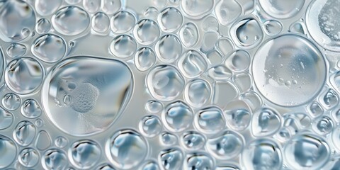 Abstract Water Bubbles Macro Photography