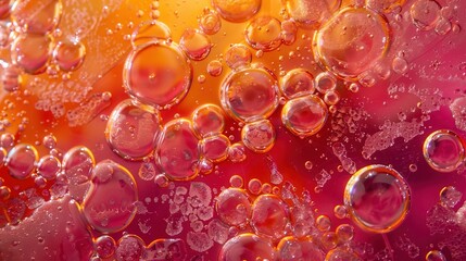 Abstract Colorful Oil Bubbles