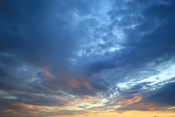 Abstract sky background with clouds, Photography background copy space