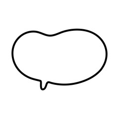 Speech bubble vector icon. Chat illustration sign. Message symbol. Text bubble logo.