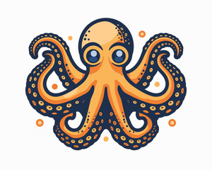vector illustration of an octopus