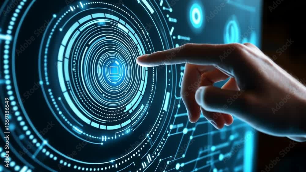 Poster project manager updates task milestones on interactive display generative ai