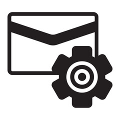 Emails glyph icon
