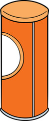 Illustration of snack bottle