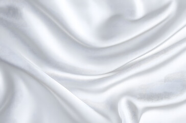 Fototapeta premium White gray satin texture that is white silver fabric silk background with beautiful soft blur pattern natural.