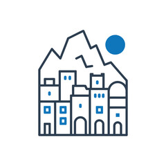 Mountain Village Icon