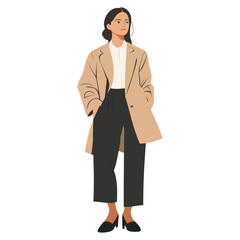 Business woman illustration clothing style vector