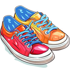 sneakers isolated on white