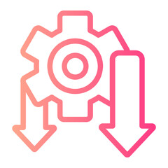 Low Priority gradient icon