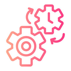 Obraz premium Productive gradient icon