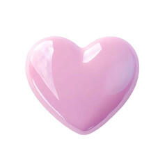 Pink glossy heart shape love romance Valentine's Day,
