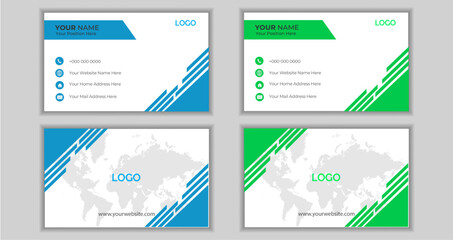 Business card design template, Clean professional 
business card template, visiting card.
