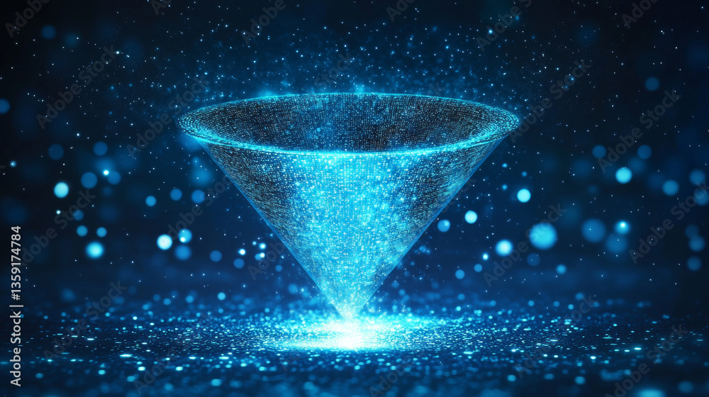 Poster big data. processing an array of information. global digital network. 3d illustration of a space fun