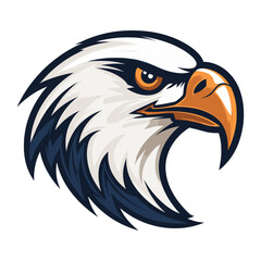 Obraz premium Falcon head retro logo illustration eagle bird vector
