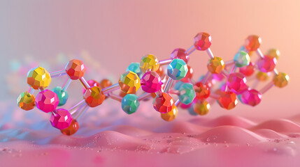 Detailed Illustration of Xanthene Dye Molecular Structure in Organic Chemistry