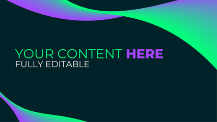 Smooth gradient background with soft green and purple waves