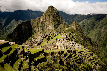Inca ruins area at Pisac in Peru. Traveling to Soth America