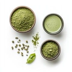 Bowls of herbs and spices