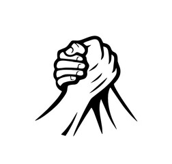 Two hands in a firm handshake, greeting, mutual support, trust, unity, cooperation, partnership, collaboration in both professional,  personal relationships, conveying a sense of agreement, solidarity