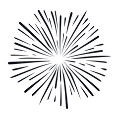 Obraz premium Sparkle art black lines vector