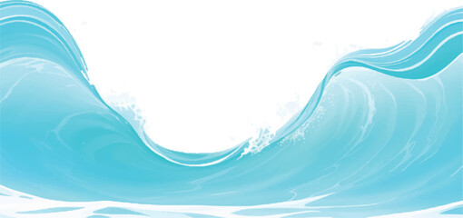 Stunning Abstract Ocean Wave Pattern in Soft Blue and Green Watercolor Shades, Ideal for Use as a Background in Coastal, Sea-Inspired, and Ocean-Themed Graphic Designs.

