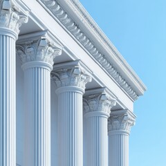 Ancient marble building facade