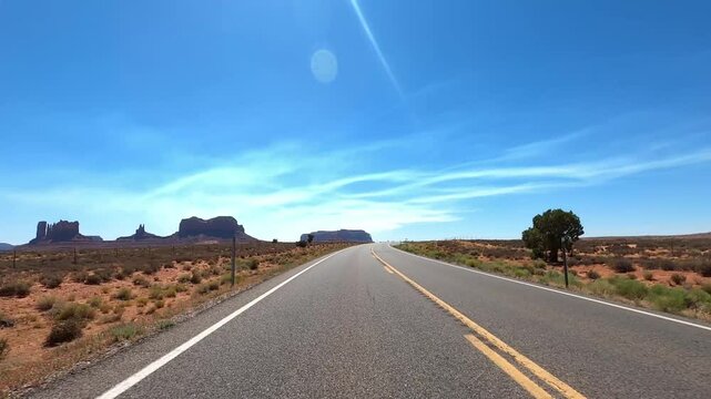 Utah Driving 0164 Monument Valley Forest Gump
