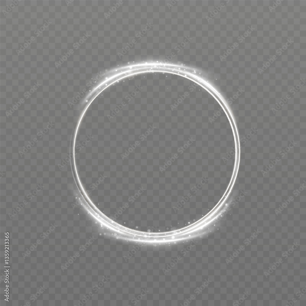Wall mural glowing white spiral. speed ​​abstract lines effect. rotating shiny rings. glowing circular lines. g