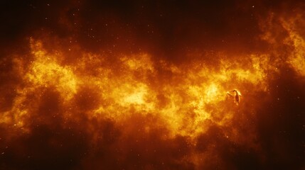 Naklejka premium Galactic Phoenix Rise