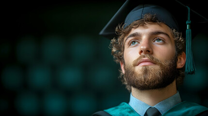 Concept of Online education. man uses Online education training and e-learning webinars on the internet for personal development and professional qualifications. Digital courses to develop new skills.