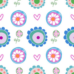 Various imaginative flower garden fabric patterns