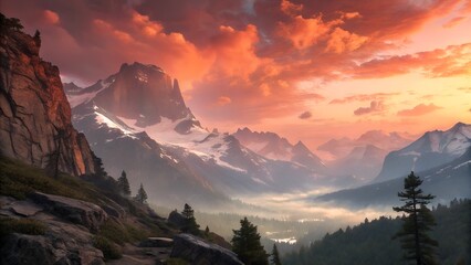 mountain - panoramic view - panorama