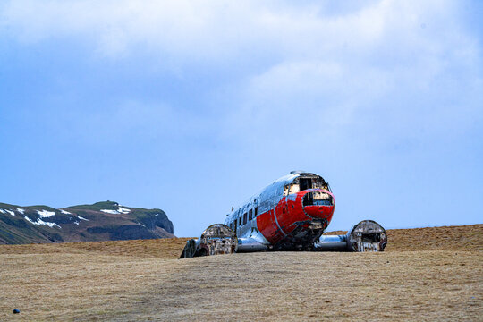 The DC-3 plane wreck at the south coast of Iceland.