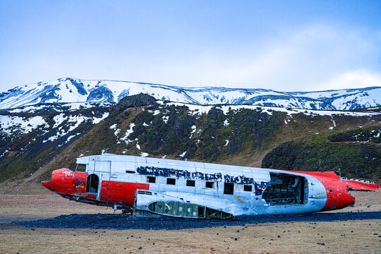 The DC-3 plane wreck at the south coast of Iceland.