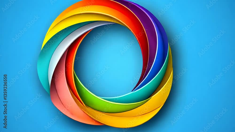 Poster colorful vector circle element designed for infographic use generative ai