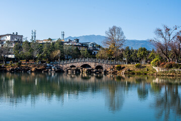 Obraz premium view of the lake